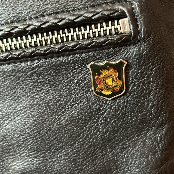 Upcycled Harley Davidson Leather Vest S - Picture 5 of 8